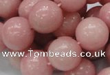 CAS08 15.5 inches 18mm round pink angel skin gemstone beads