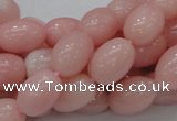 CAS10 15.5 inches 10*14mm rice pink angel skin gemstone beads