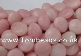 CAS15 15.5 inches 10mm flat round pink angel skin gemstone beads