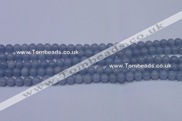 CAS201 15.5 inches 6mm round blue angel skin gemstone beads