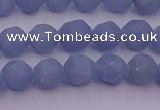 CAS210 15.5 inches 6mm faceted nuggets blue angel skin gemstone beads