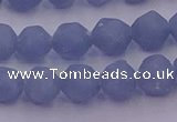 CAS211 15.5 inches 8mm faceted nuggets blue angel skin gemstone beads