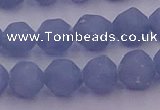 CAS212 15.5 inches 10mm faceted nuggets blue angel skin gemstone beads