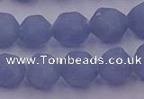 CAS213 15.5 inches 12mm faceted nuggets blue angel skin gemstone beads