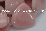 CAS32 15.5 inches 30*30mm triangle pink angel skin gemstone beads