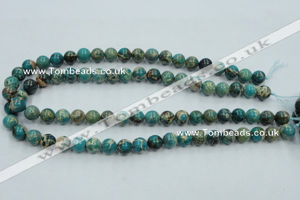 CAT01 15.5 inches 10mm round natural aqua terra jasper beads