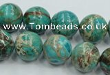 CAT02 15.5 inches 16mm round natural aqua terra jasper beads