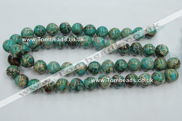 CAT02 15.5 inches 16mm round natural aqua terra jasper beads