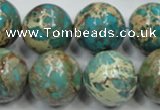 CAT04 15.5 inches 20mm round natural aqua terra jasper beads