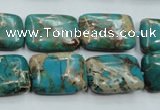 CAT15 15.5 inches 13*18mm rectangle natural aqua terra jasper beads