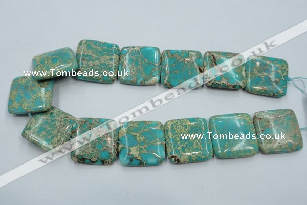 CAT19 15.5 inches 30*30mm square natural aqua terra jasper beads