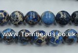 CAT211 15.5 inches 8mm round dyed natural aqua terra jasper beads