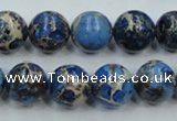 CAT214 15.5 inches 16mm round dyed natural aqua terra jasper beads