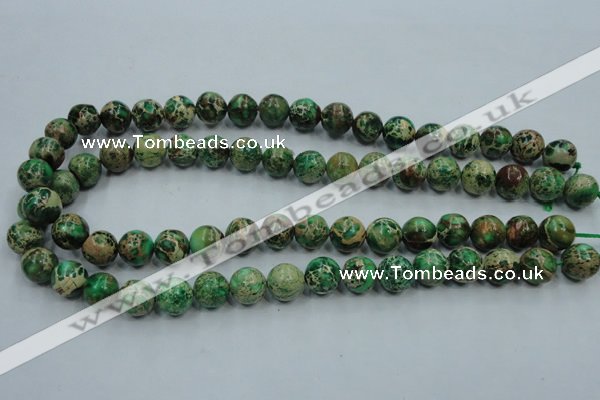 CAT221 15.5 inches 14mm round dyed natural aqua terra jasper beads