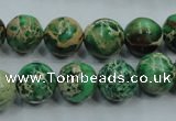 CAT222 15.5 inches 16mm round dyed natural aqua terra jasper beads