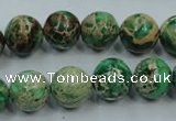 CAT223 15.5 inches 18mm round dyed natural aqua terra jasper beads