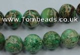 CAT224 15.5 inches 20mm round dyed natural aqua terra jasper beads