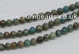 CAT5001 15.5 inches 4mm round natural aqua terra jasper beads