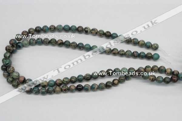 CAT5003 15.5 inches 8mm round natural aqua terra jasper beads