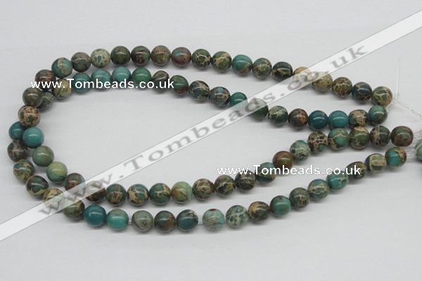 CAT5004 15.5 inches 10mm round natural aqua terra jasper beads