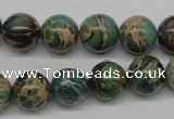 CAT5005 15.5 inches 12mm round natural aqua terra jasper beads