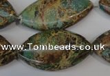 CAT5035 15.5 inches 20*38mm marquise natural aqua terra jasper beads