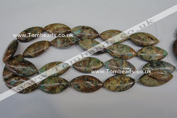 CAT5035 15.5 inches 20*38mm marquise natural aqua terra jasper beads