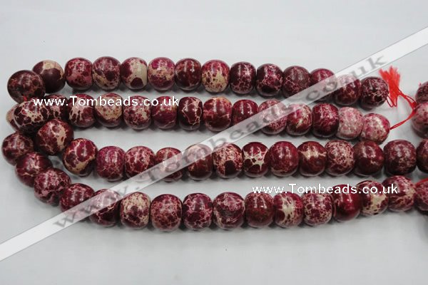 CAT67 15.5 inches 15*18mm rondelle dyed natural aqua terra jasper beads