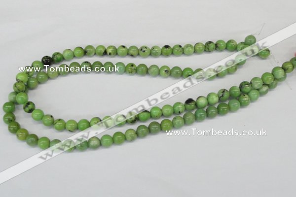 CAU02 round 8mm australia chrysoprase gemstone beads Wholesale