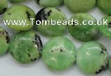 CAU202 15.5 inches 16mm flat round Australia chrysoprase beads