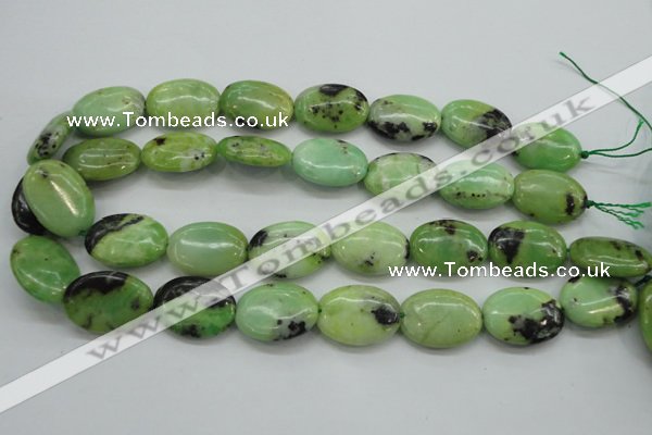 CAU204 15.5 inches 18*25mm oval Australia chrysoprase beads