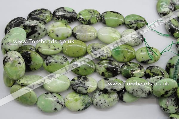 CAU205 15.5 inches 22*30mm oval Australia chrysoprase beads