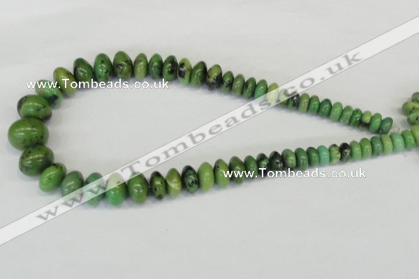 CAU30 Multi-size rondelle australia chrysoprase beads wholesale