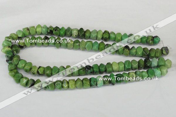 CAU32 15.5 inches 8*12mm nugget australia chrysoprase beads wholesale