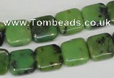 CAU35 15.5 inches 12*12mm square australia chrysoprase beads wholesale