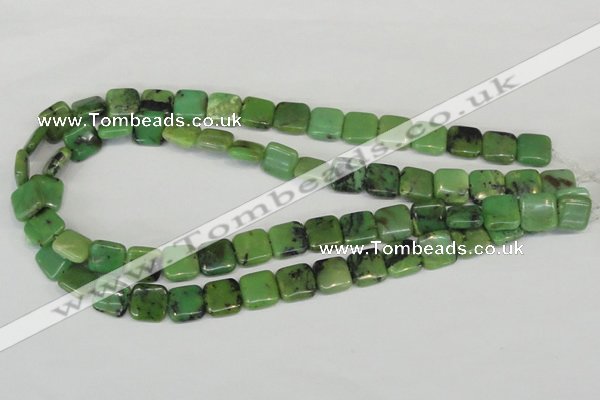 CAU35 15.5 inches 12*12mm square australia chrysoprase beads wholesale