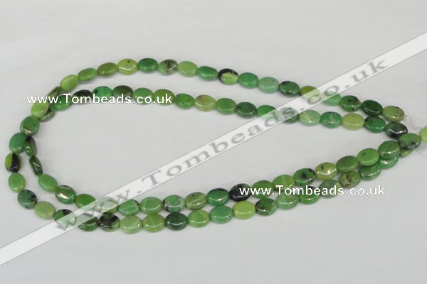 CAU39 15.5 inches 8*10mm oval australia chrysoprase beads wholesale