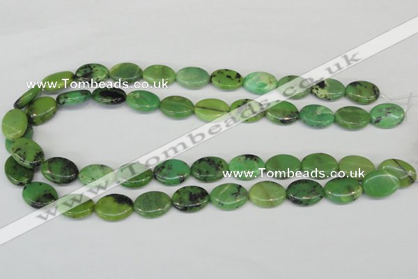 CAU40 15.5 inches 13*18mm oval australia chrysoprase beads wholesale