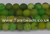 CAU411 15.5 inches 6mm round matte Australia chrysoprase beads