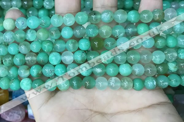 CAU441 15.5 inches 7.5mm - 8mm round Australia chrysoprase beads