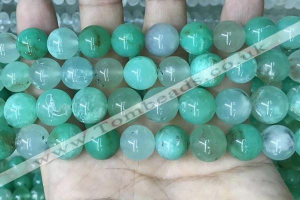 CAU446 15.5 inches 12mm round Australia chrysoprase beads