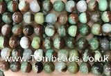 CAU455 15.5 inches 10mm - 11mm round Australia chrysoprase beads