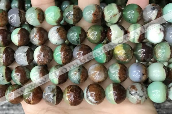 CAU456 15.5 inches 11mm - 12mm round Australia chrysoprase beads