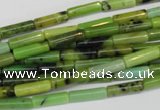 CAU46 15.5 inches 4*13mm tube Australia chrysoprase beads wholesale