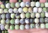 CAU480 15.5 inches 10mm round matte Australia chrysoprase beads