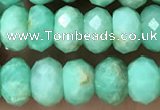 CAU488 15.5 inches 5*8mm faceted rondelle Australia chrysoprase beads