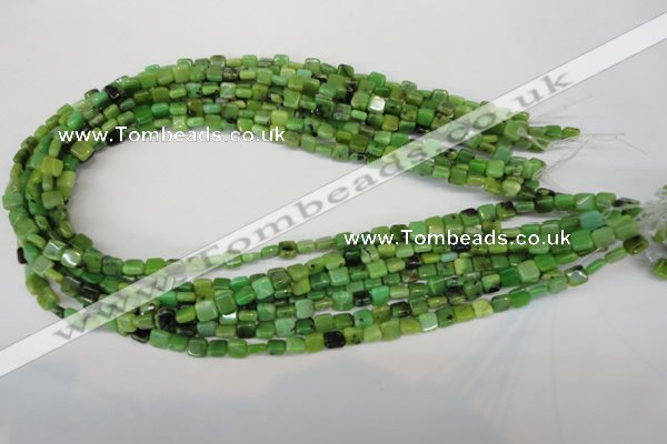 CAU50 15.5 inches 6*6mm square Australia chrysoprase beads wholesale