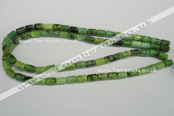 CAU57 15.5 inches 7*10mm tube Australia chrysoprase beads