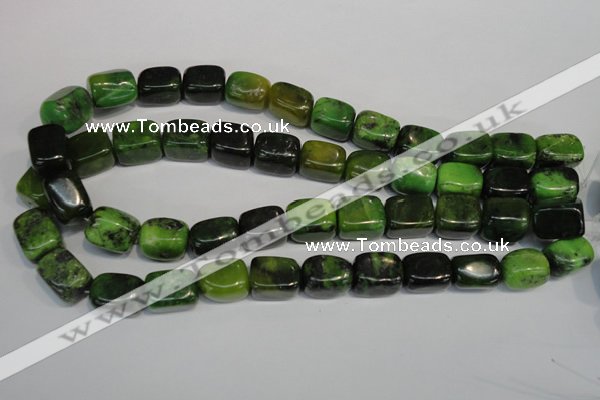 CAU60 15.5 inches 12*16mm nuggets Australia chrysoprase beads