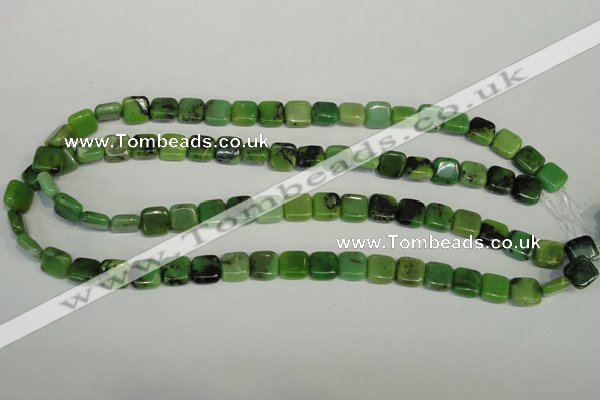 CAU61 15.5 inches 10*10mm square Australia chrysoprase beads